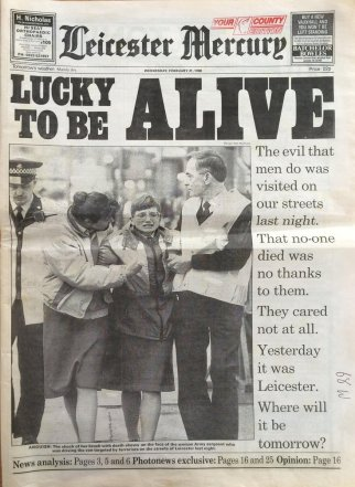 номер местной газеты "Leicester Mercury"