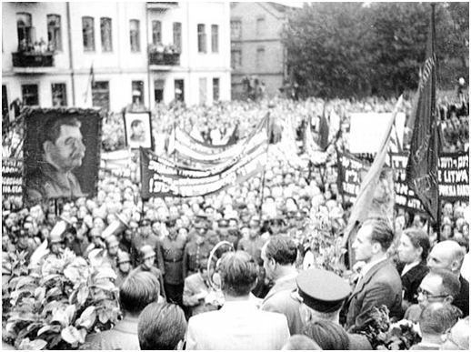 Литва. Митинг за присоединение к СССР
