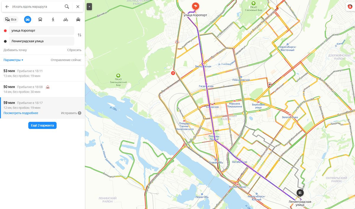 Карта троллейбусов новосибирск