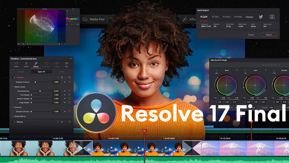 
DaVinci Resolve 17, полная версия