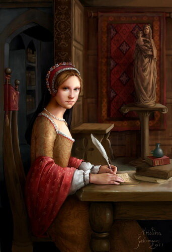 Портрет в стиле тюдоров