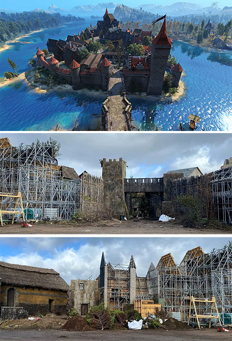 Оксенфурт в игре и декорации города. Источник games.mail.ru