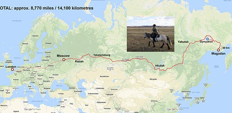 Карта экспедиции