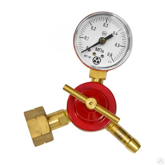 пропановый редуктор,обычная "лягушка" не пойдет так как ограничивает давление,а для расплавления материала,оно должно быть высоким