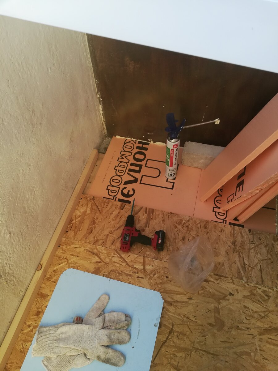 Пеноплекс на пол. 