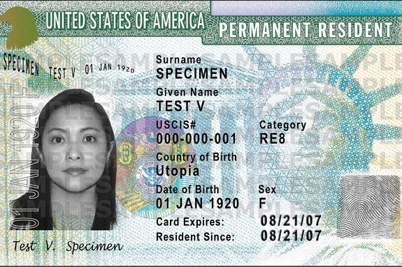 пример грин карты