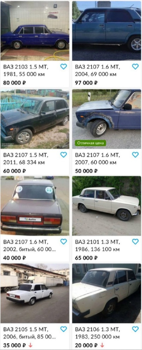 Несколько примеров с известного сайта объявлений