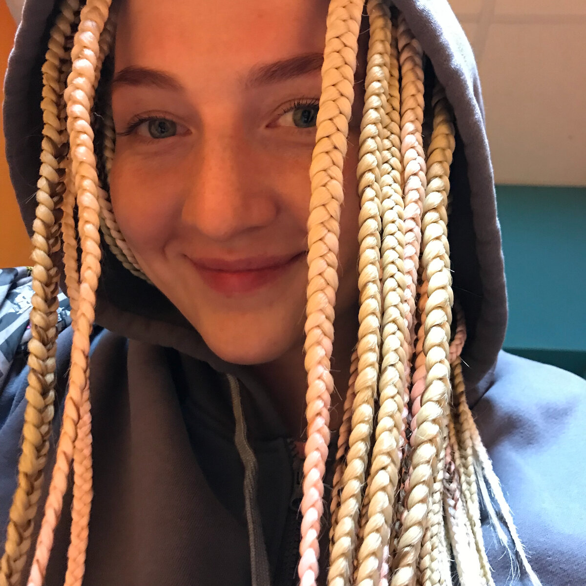                             Афрокосы (крупная классика, до 70 косичек на голову)