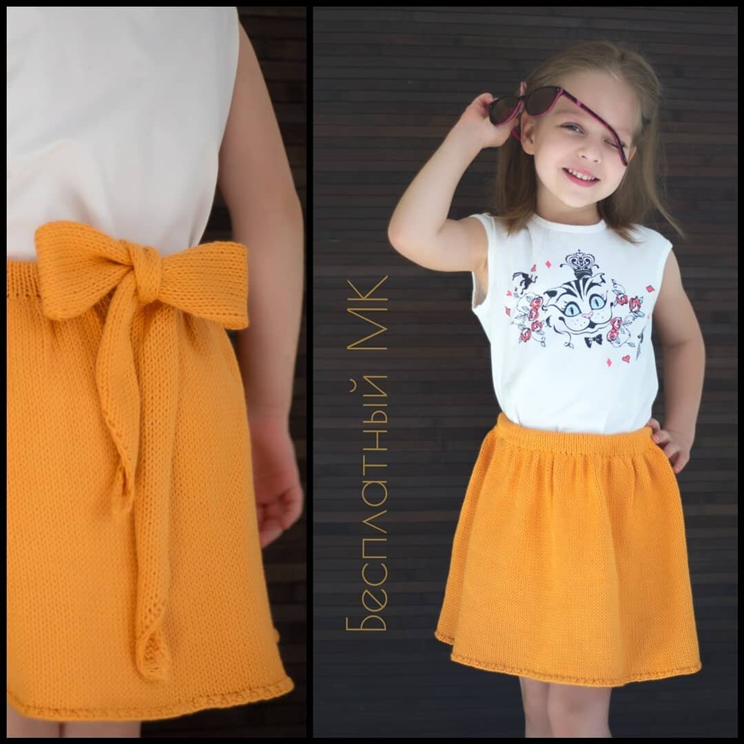 Очаровательная юбка спицами, подойдет и дочке, и маме, а вяжется из любой пряжи. На фото из хлопка