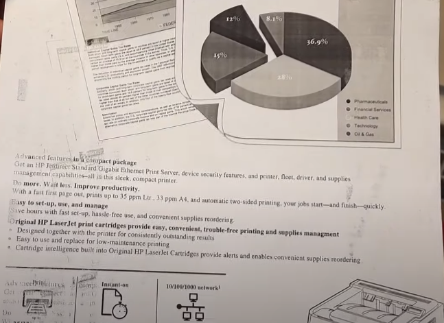 Пример печати на HР LaserJet P2055 с проблемой недопекания изображения