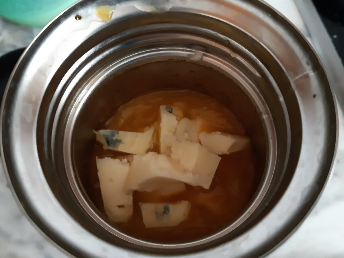 вот так выглядит мой суп в термокружке