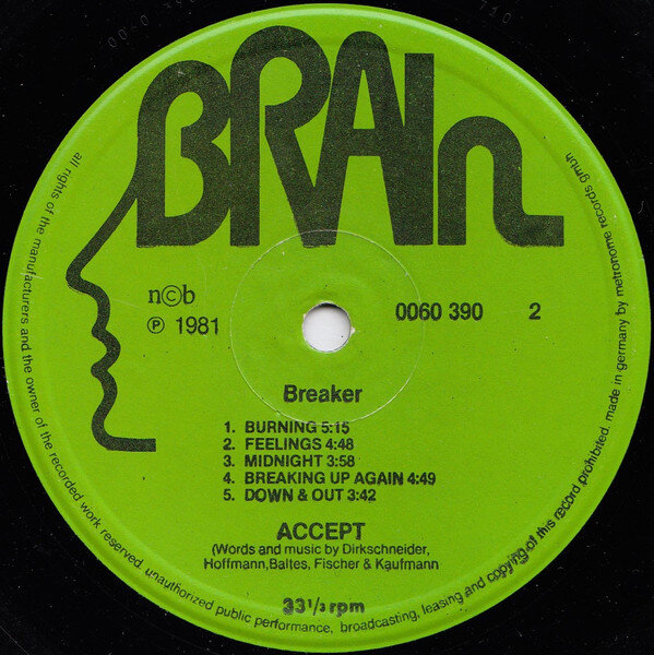 Breaker третий альбом немецкой хэви-метал группы Accept записан в Delta-Studio в Уилстере в 1981 году. С этого альбома начинается настоящая металлическая эра Accept.-2-2
