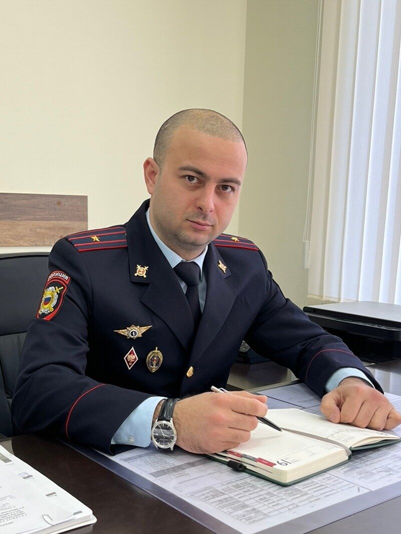 Майор полиции Александр Ашигов, Фото: Пресс-служба ГУ МВД России по СК