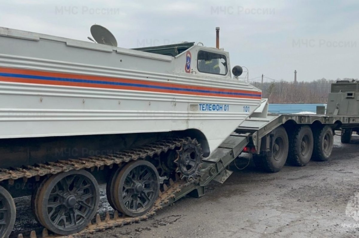 В затопленное Заокское Рязанской области направили гусеничный плавающий  транспортер | АиФ-Рязань | Дзен