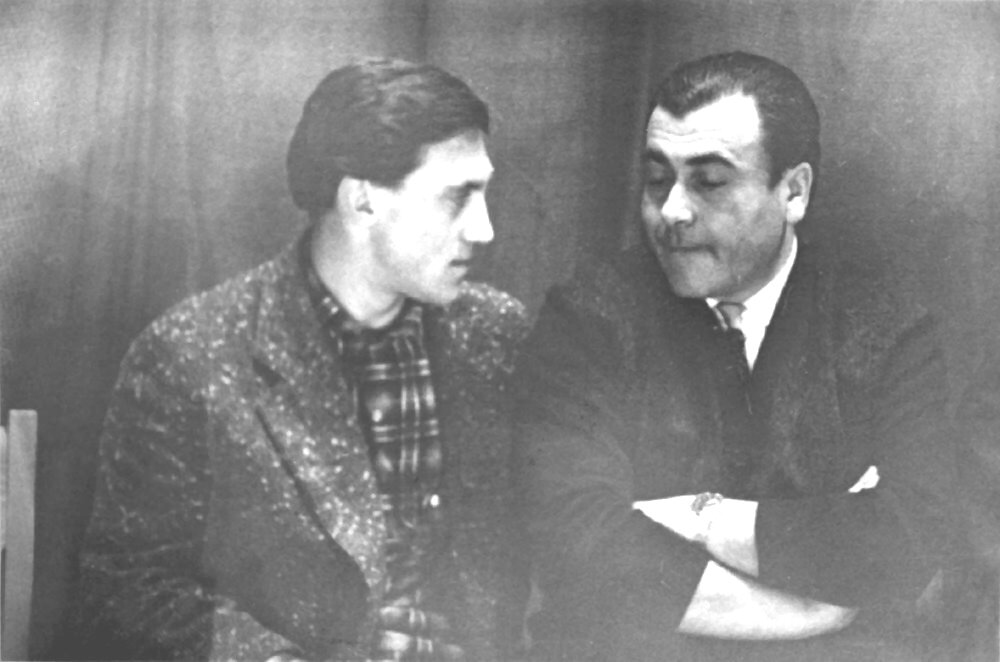 С Владимиром Высоцким.