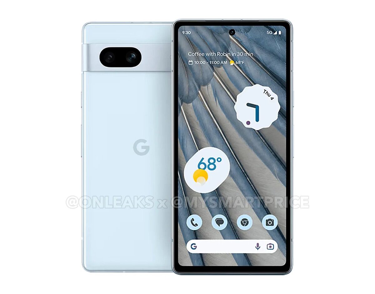    Все расцветки Google Pixel 7a показали на пресс-рендерах