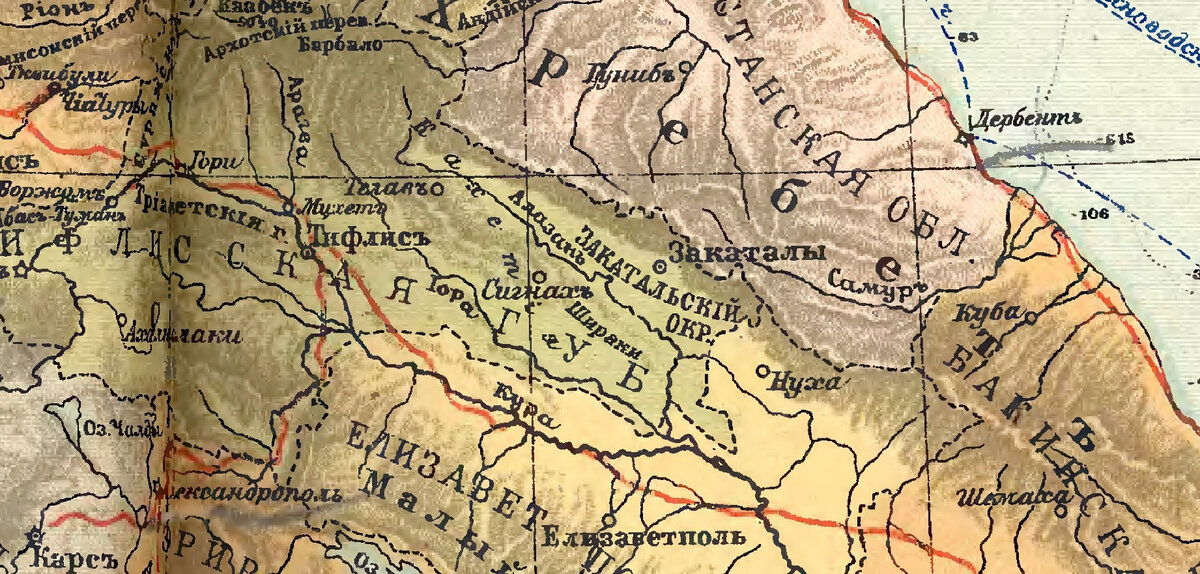 Закатальский район азербайджана карта