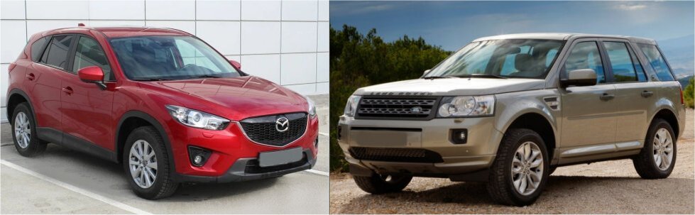 Mazda CX5 (2011 - 2015) и Land Rover Freelander 2 (2010-2012)