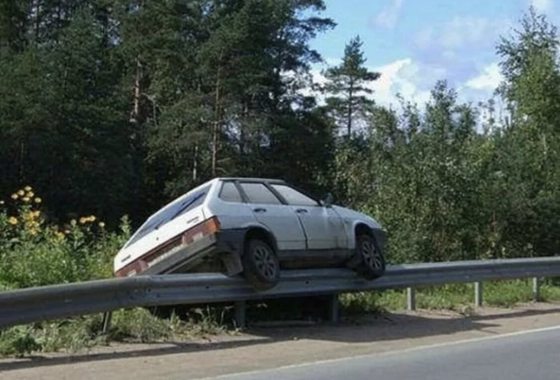 Смешные автомобильные аварии