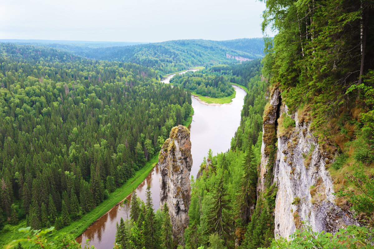 Красноярские столбы на машине