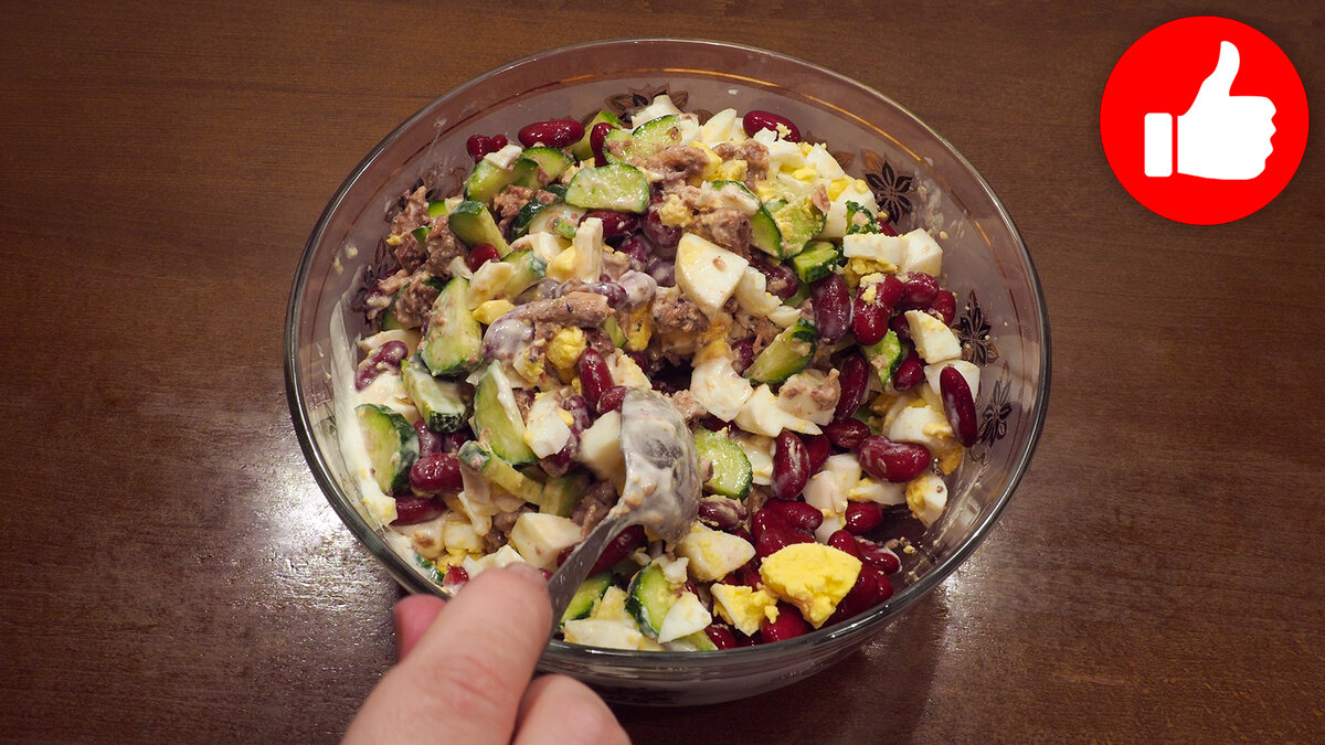 Вкусный быстрый салат