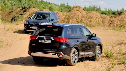 Митсубиси Аутлендер – Субару Форестер: тест обзор - бой в песках на ...