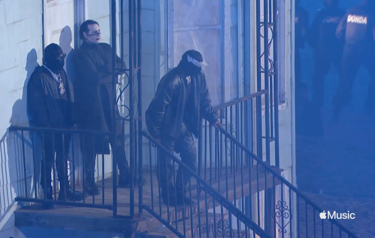 ДаБэби и Мерилин Мэнсон на презентации  "Donda"