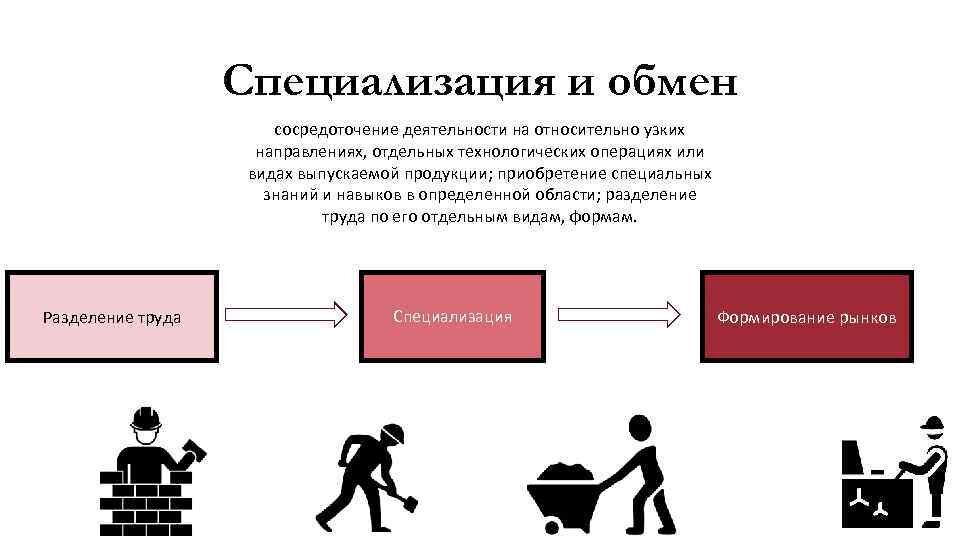 Экономическая специализация определение