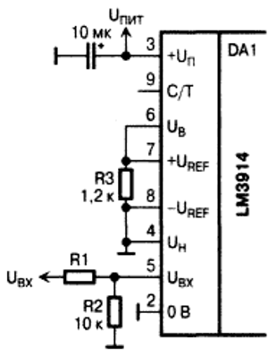 Делитель для источника опорного напряжения