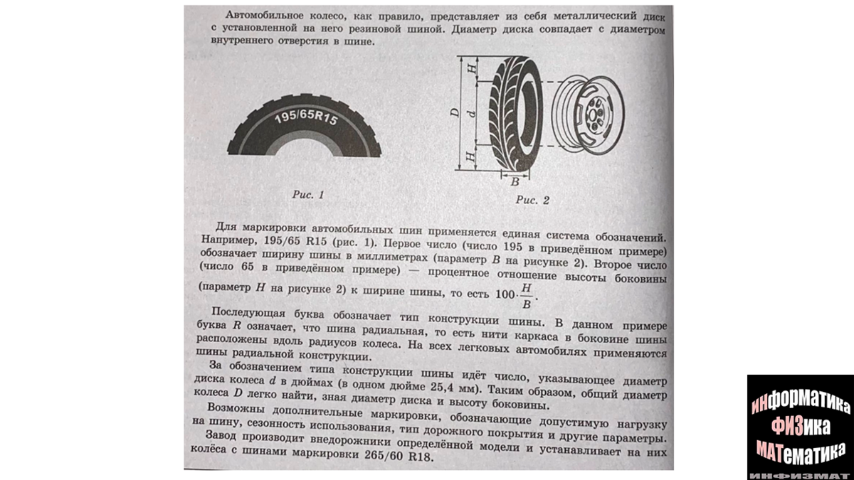 ОГЭ математика 2023. Ященко. 36 вариантов. Вариант 7. Задача с шинами.  Разбор. | In ФИЗМАТ | Дзен