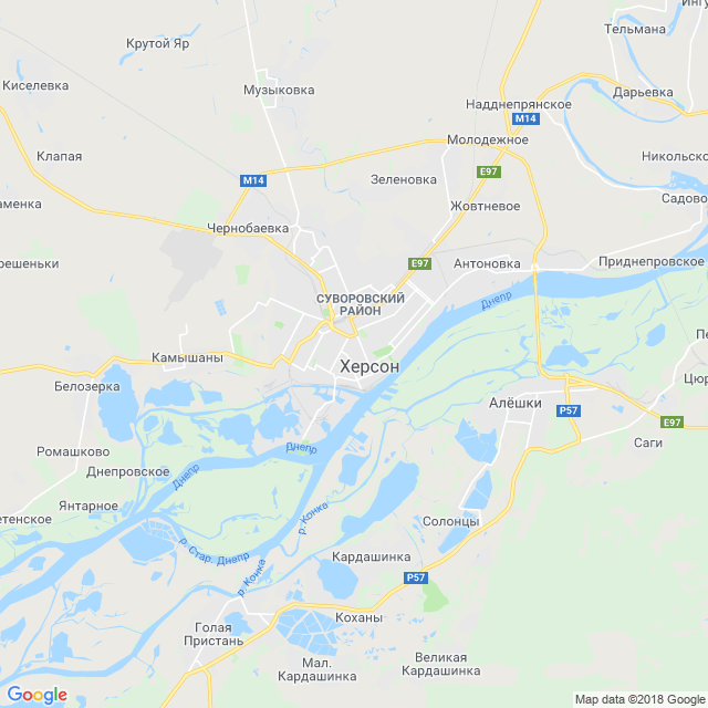 Кардашинка херсонская область карта