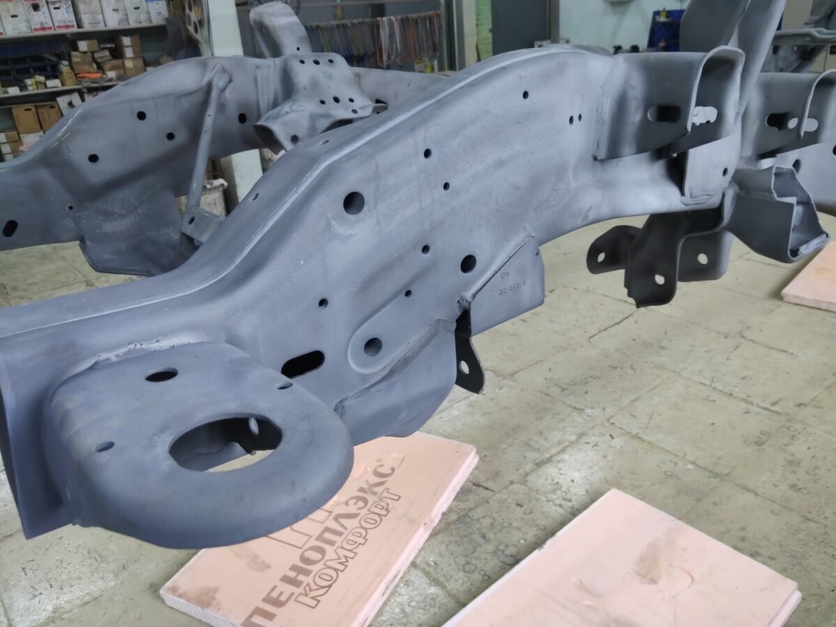 Отпескоструенная поверхность рамы 1