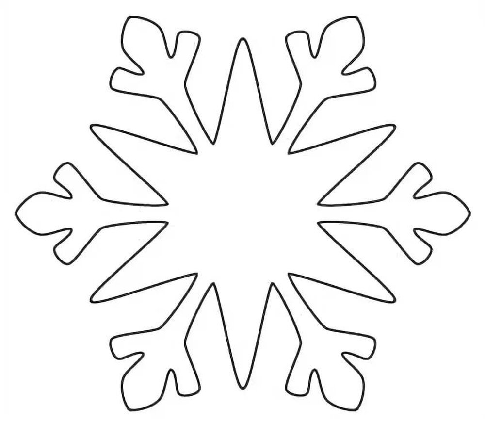 Шаблоны снежинок из фоамирана - 83 фото