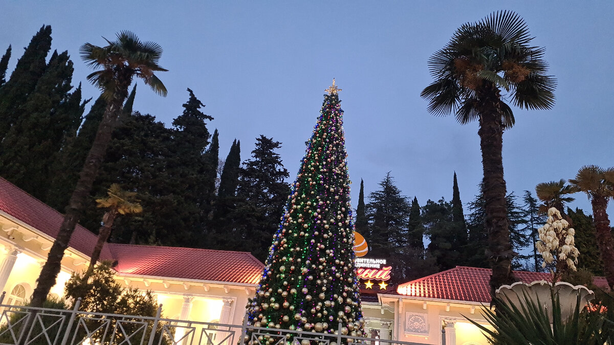 Новогодняя ёлка у "Южного".