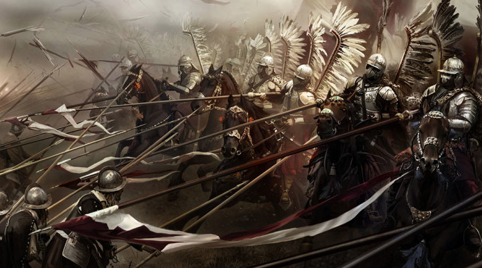 Крылатые гусары - одна из лучших тяжелых кавалерий средневековья. Видимо сейчас происходит попытка номер 2 по созданию ударной "кавалерии"