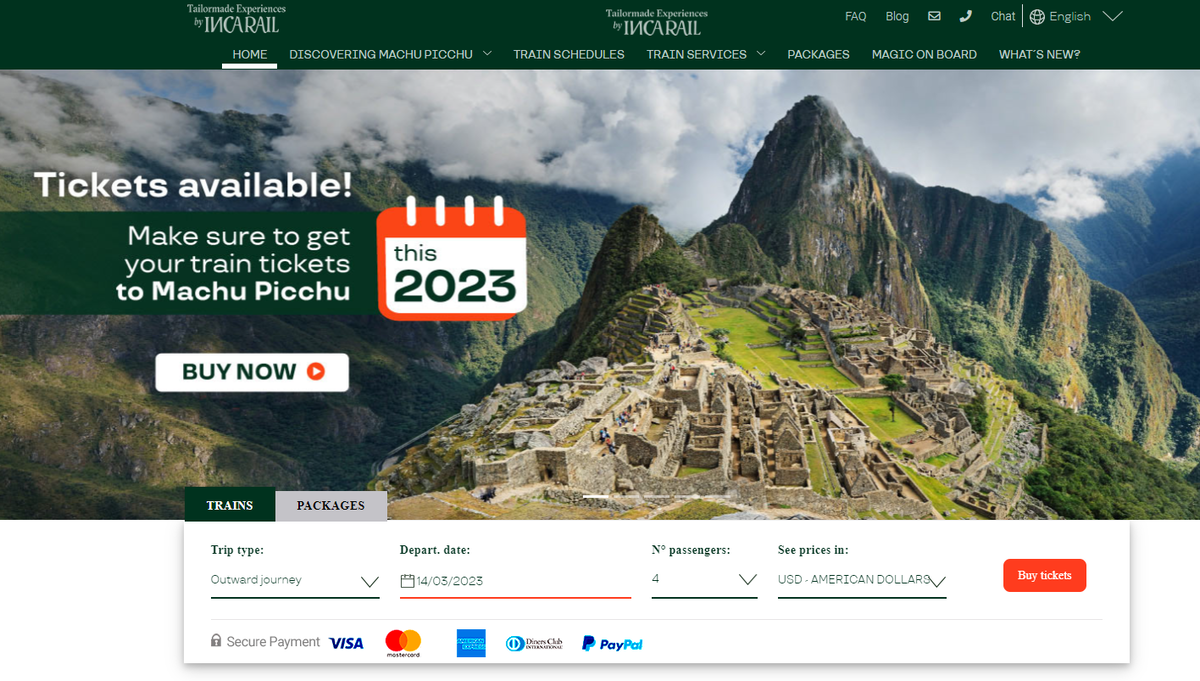 Главная страница INCA RAIL