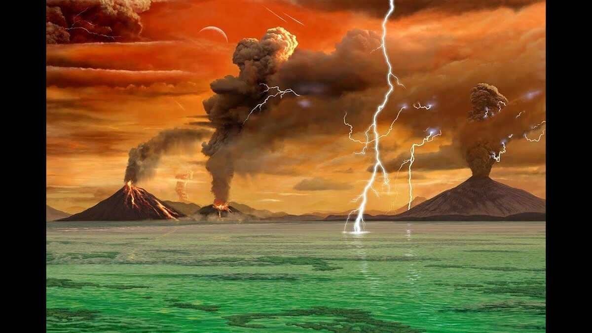 Пейзаж на границе эоархея и палеоархея