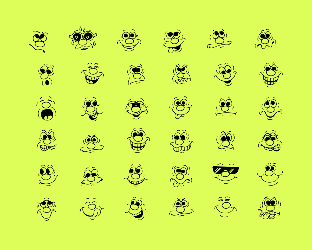 Какие рожицы одинаковые?