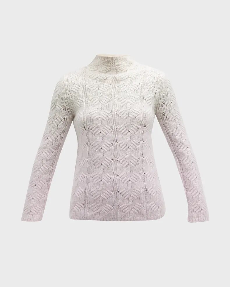 Свитер из кашемира и шелка с эффектом омбре от TSE Cashemere 