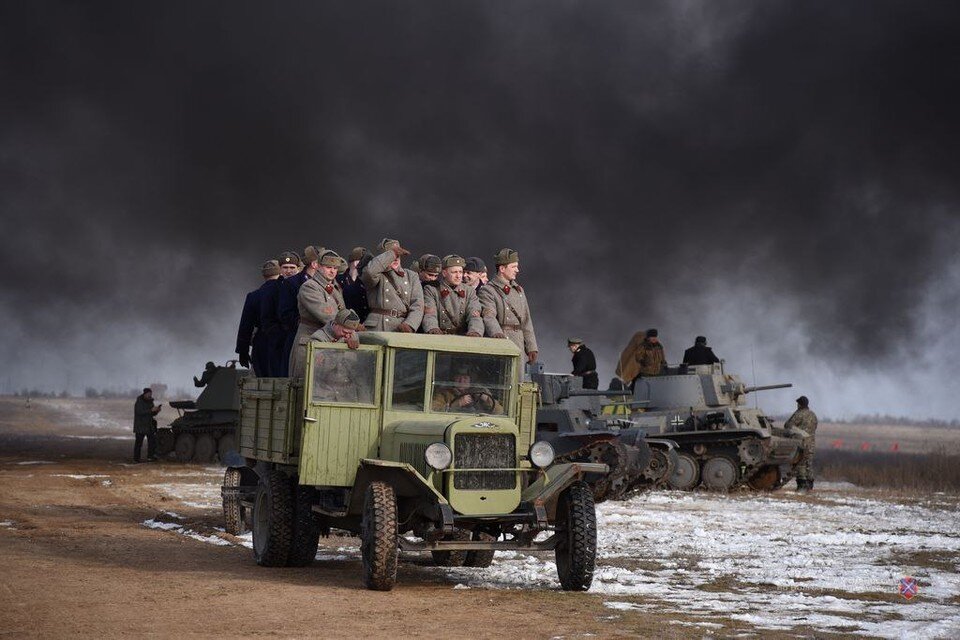     2 февраля в Волгоградской области прошла военно-патриотическая реконструкция в честь 10 дивизии НКВД  ГУ МВД по Волгоградской области