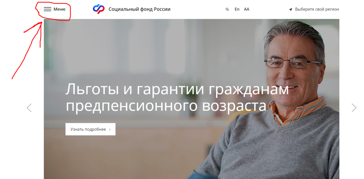 Главная страница Социального фонда России