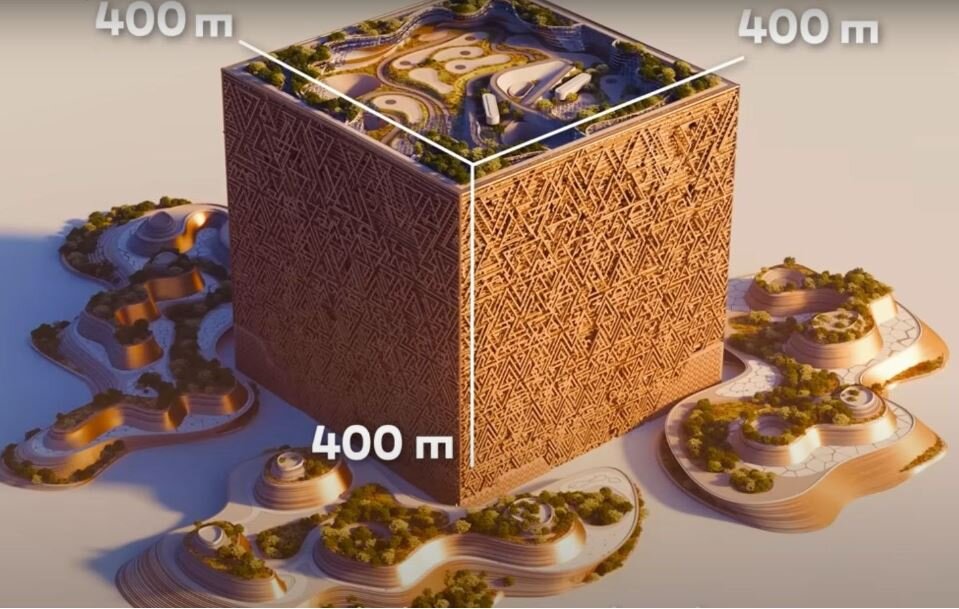 Канал - ФУТУРИЗМ - Величественный Мукааб: футуристический куб-небоскреб Саудовской Аравии.