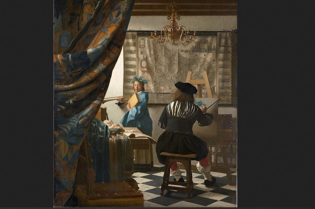 Ян Вермеер. "Мастерская художника (Аллегория живописи)". 