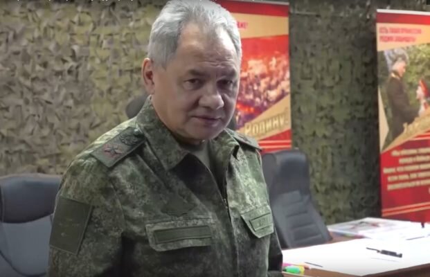    Сергей Шойгу посетил зону проведения СВО (скриншот видео Минобороны РФ)