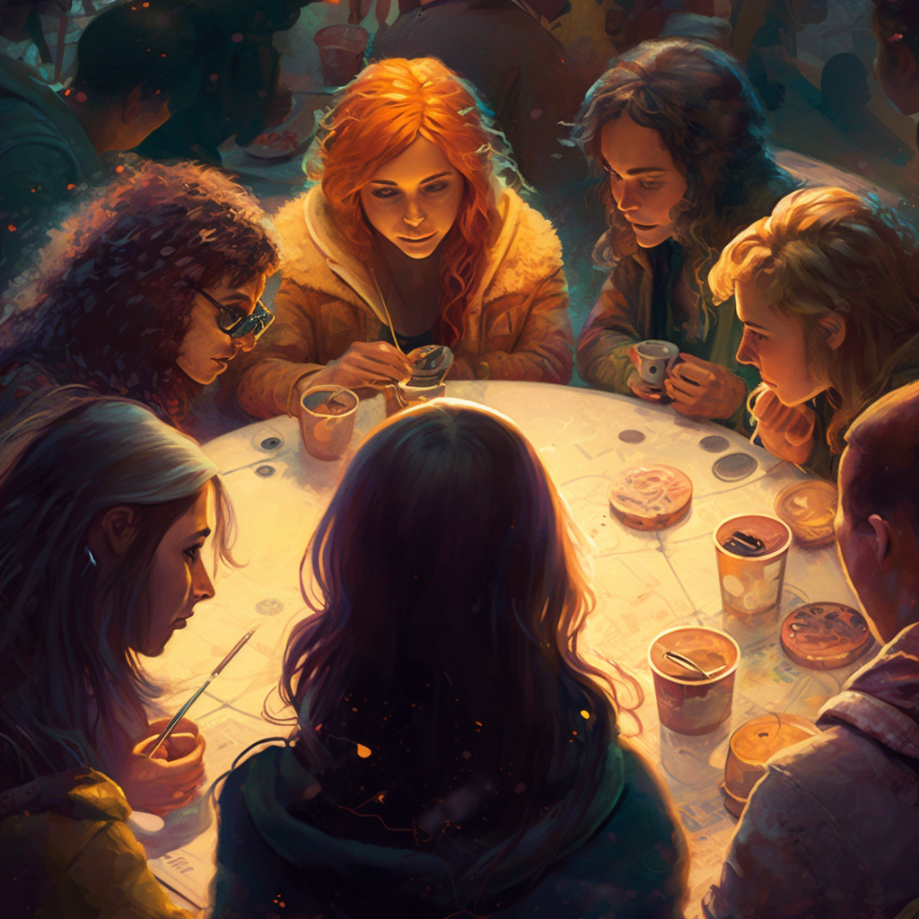 гадание, круг общения, творческая работа. ИИ