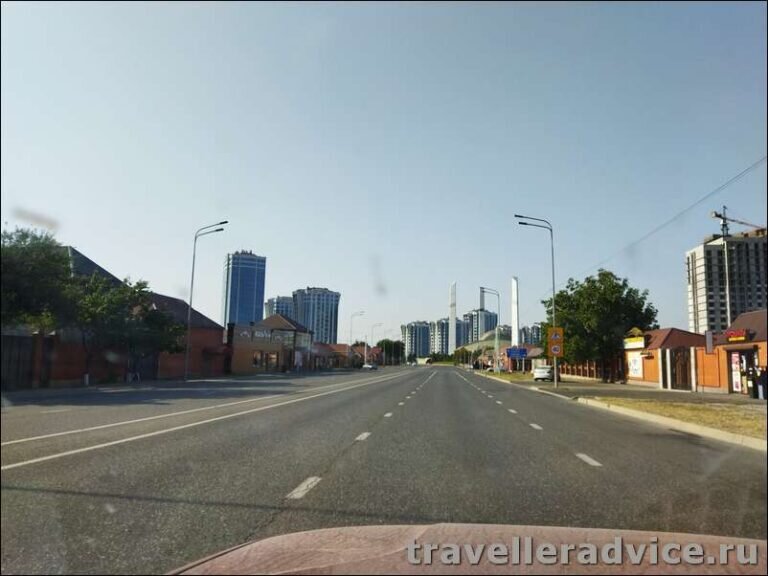 Дорога в Грозный из Дагестана