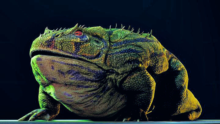 Древняя лягушка-гигант, которая охотилась на динозавров. А теперь представь, что она могла бы оказаться у тебя в тарелке. Не самое приятное зрелище, правда?