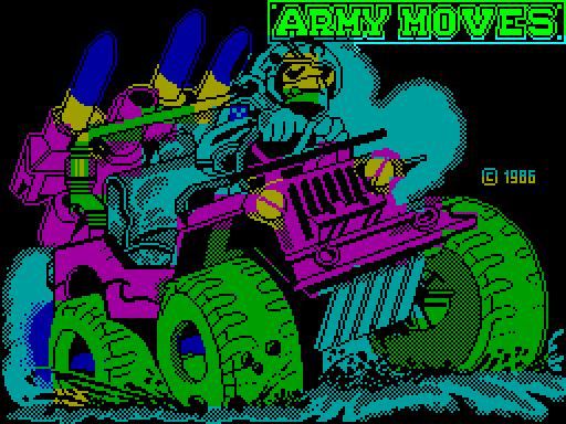 Скриншот загрузочного экрана игры «Army Moves»