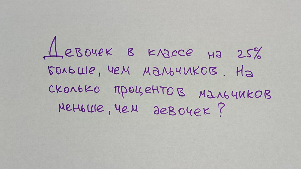 Хитрая задача с процентами, которая путает не только детей, но и взрослых.  Про то, как 20 и 25% — это одно и то же | Этому не учат в школе | Дзен