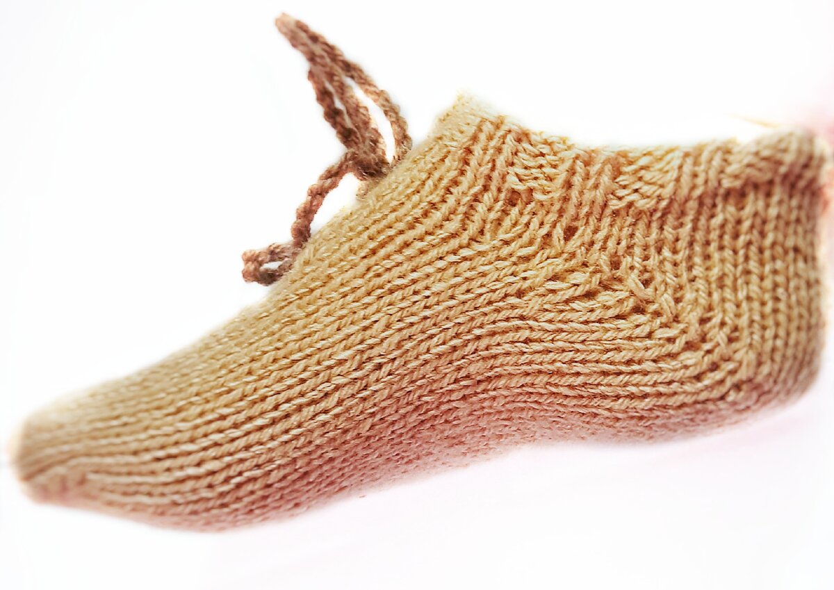 Носки с пяткой бумеранг ( традиционный способ ) спицами , описание , МК | Клубок